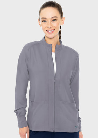 Med Couture Insight Women's Warm Up Solid Scrub Jacket