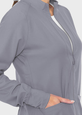 Med Couture Insight Women's Warm Up Solid Scrub Jacket