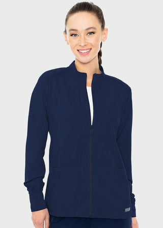 Med Couture Insight Women's Warm Up Solid Scrub Jacket
