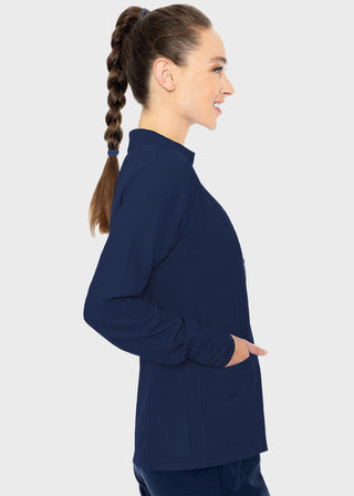 Med Couture Insight Women's Warm Up Solid Scrub Jacket