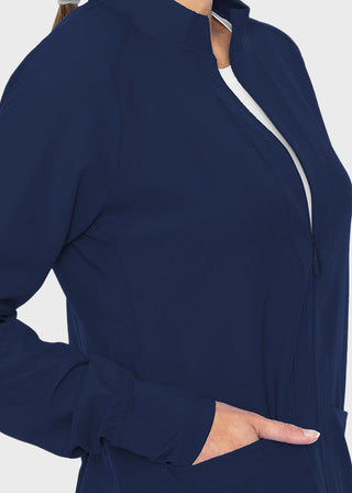 Med Couture Insight Women's Warm Up Solid Scrub Jacket