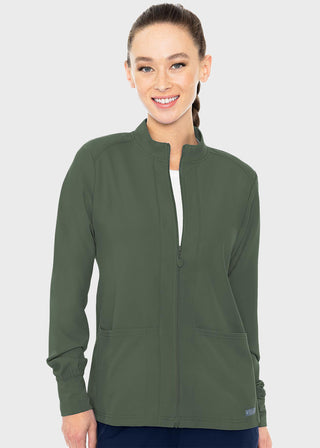 Med Couture Insight Women's Warm Up Solid Scrub Jacket