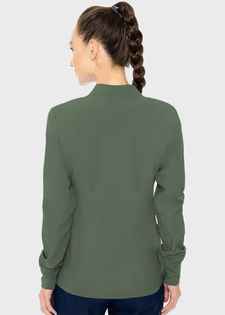 Med Couture Insight Women's Warm Up Solid Scrub Jacket