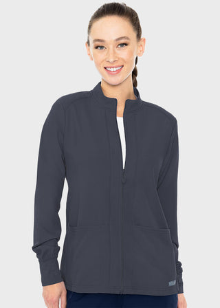 Med Couture Insight Women's Warm Up Solid Scrub Jacket