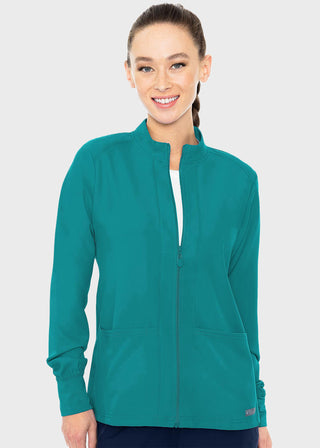 Med Couture Insight Women's Warm Up Solid Scrub Jacket