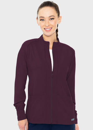 Med Couture Insight Women's Warm Up Solid Scrub Jacket