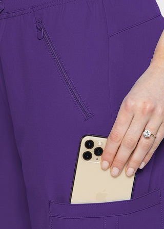 Med Couture Insight Women's Zipper Pocket Cargo Tall Scrub Pant