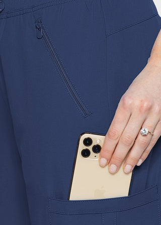 Med Couture Insight Women's Zipper Pocket Cargo Tall Scrub Pant