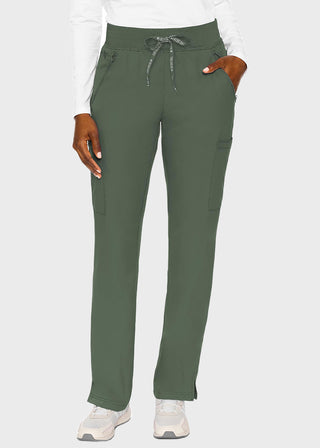 Med Couture Insight Women's Zipper Pocket Cargo Petite Scrub Pant