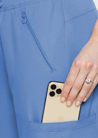 Med Couture Insight Women's Zipper Pocket Cargo Scrub Pant