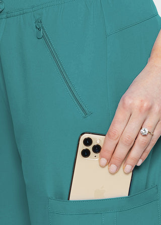 Med Couture Insight Women's Zipper Pocket Cargo Scrub Pant