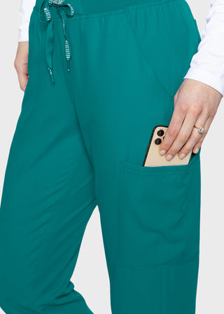 Med Couture Insight Women's Cargo Jogger Petite Scrub Pant
