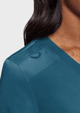 Med Couture Touch Women's Tuck In Solid Scrub Top