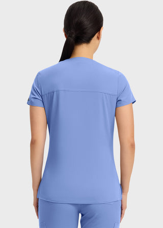 Med Couture Touch Women's Tuck In Solid Scrub Top