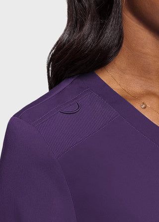 Med Couture Touch Women's Tuck In Solid Scrub Top