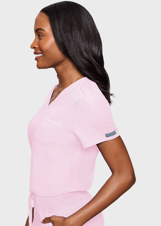 Med Couture Touch Women's Tuck In Solid Scrub Top