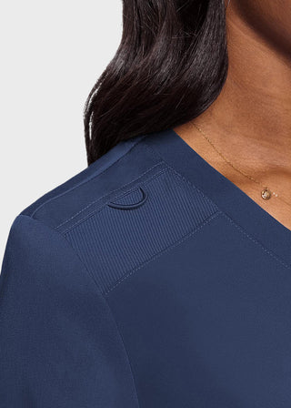 Med Couture Touch Women's Tuck In Solid Scrub Top