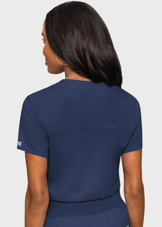 Med Couture Touch Women's Tuck In Solid Scrub Top
