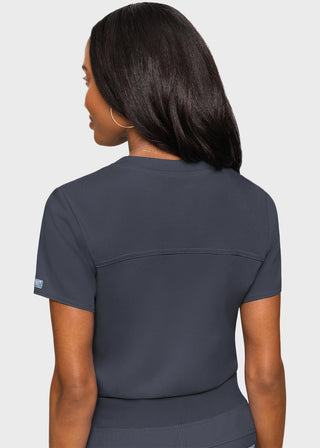 Med Couture Touch Women's Tuck In Solid Scrub Top