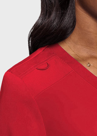 Med Couture Touch Women's Tuck In Solid Scrub Top