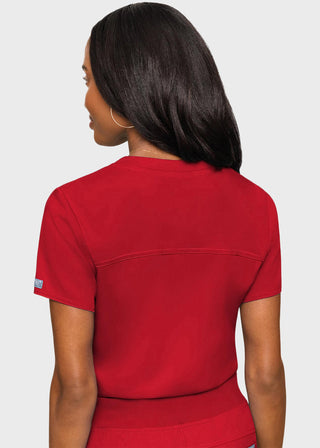 Med Couture Touch Women's Tuck In Solid Scrub Top