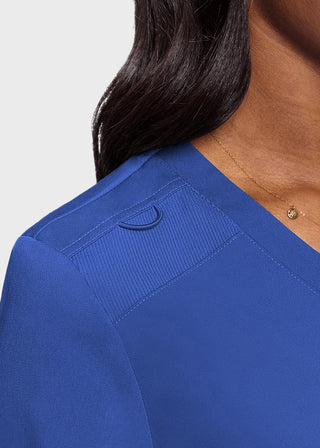 Med Couture Touch Women's Tuck In Solid Scrub Top