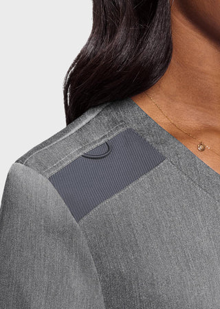 Med Couture Touch Women's Tuck In Solid Scrub Top