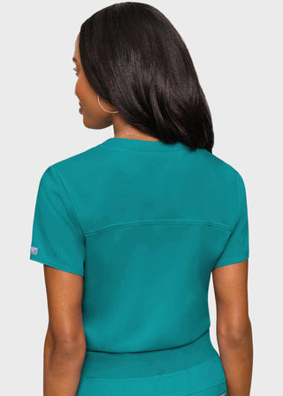 Med Couture Touch Women's Tuck In Solid Scrub Top