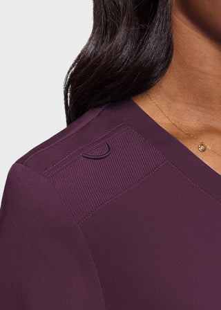 Med Couture Touch Women's Tuck In Solid Scrub Top