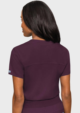 Med Couture Touch Women's Tuck In Solid Scrub Top