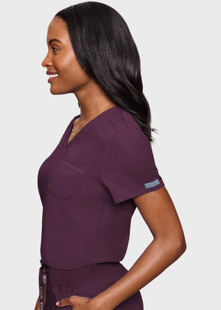 Med Couture Touch Women's Tuck In Solid Scrub Top
