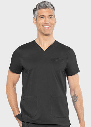 Med Couture Rothwear Men's Wescott Two Pocket Solid Scrub Top