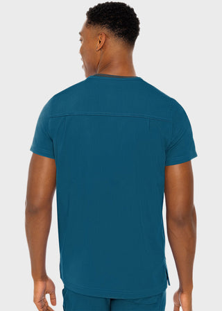 Med Couture Rothwear Men's Wescott Two Pocket Solid Scrub Top