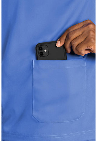 Med Couture Rothwear Men's Wescott Two Pocket Solid Scrub Top