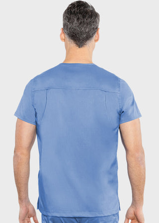 Med Couture Rothwear Men's Wescott Two Pocket Solid Scrub Top
