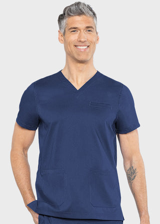 Med Couture Rothwear Men's Wescott Two Pocket Solid Scrub Top