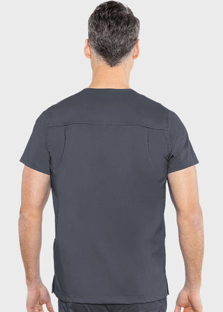 Med Couture Rothwear Men's Wescott Two Pocket Solid Scrub Top