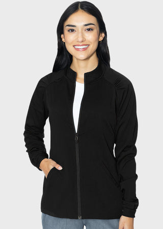 Med Couture Touch Women's Raglan Solid Scrub Jacket