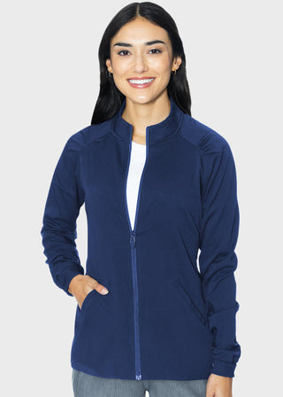 Med Couture Touch Women's Raglan Solid Scrub Jacket