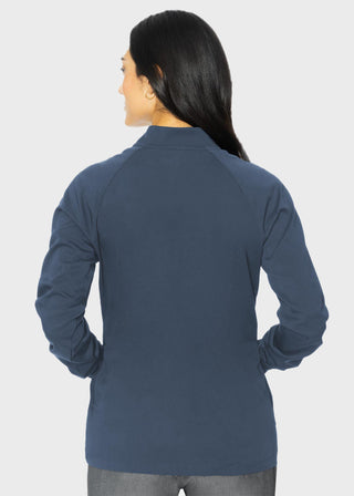 Med Couture Touch Women's Raglan Solid Scrub Jacket