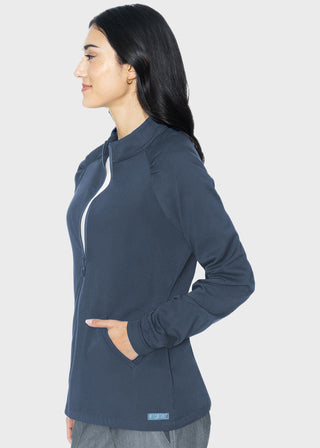 Med Couture Touch Women's Raglan Solid Scrub Jacket