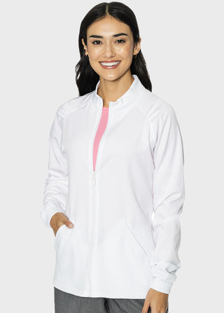 Med Couture Touch Women's Raglan Solid Scrub Jacket