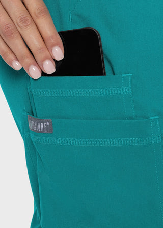 Medcouture Touch Women's Double Cargo Jogger Scrub Petite Pants