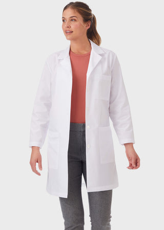Meta Women Three Pocket 37 Inches Long Lab Coat