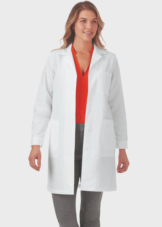 Meta Women 37 Inches Five-Pocket Medical Lab Coat