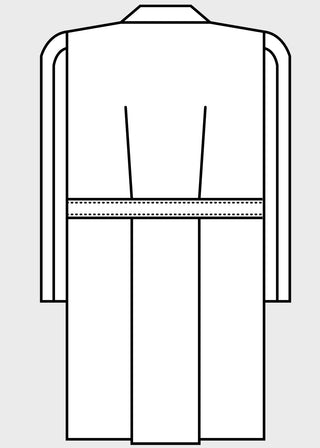 Meta Men's 38 inch Three Pocket Long Medical Lab Coat