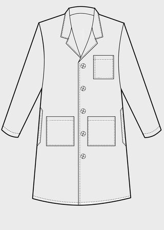 Meta Unisex 45 inches 100% Cotton Heavyweight Twill Labcoat