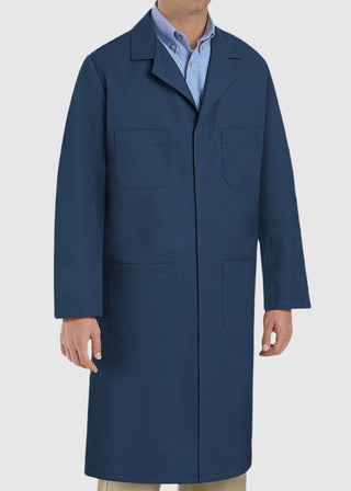 Red Kap Men's Navy Shop Coat