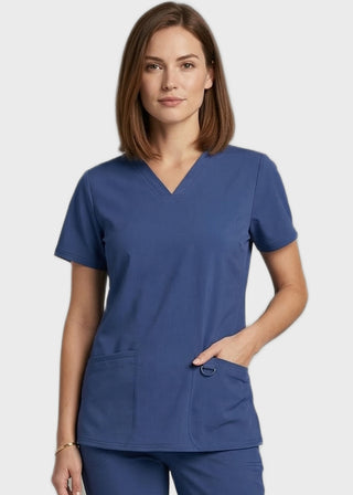 HeedFit 3- Pockets Women's V-Neck Nursing Scrub Top