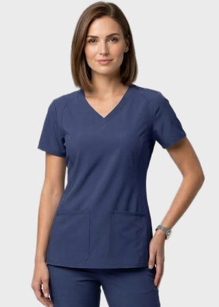 HeedFit Women's Side Pocket Scrub Top